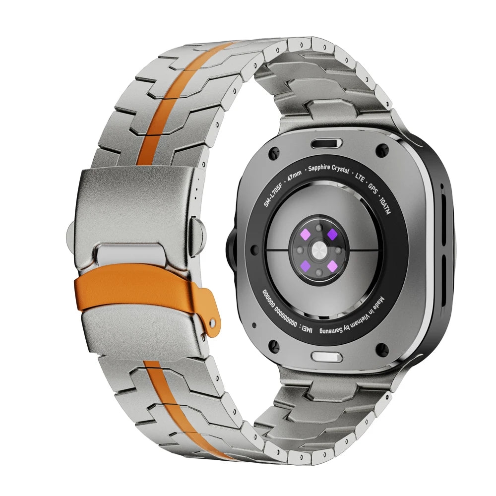 Samsung Watch Armband Edelstahl, Ultra Gliederkette