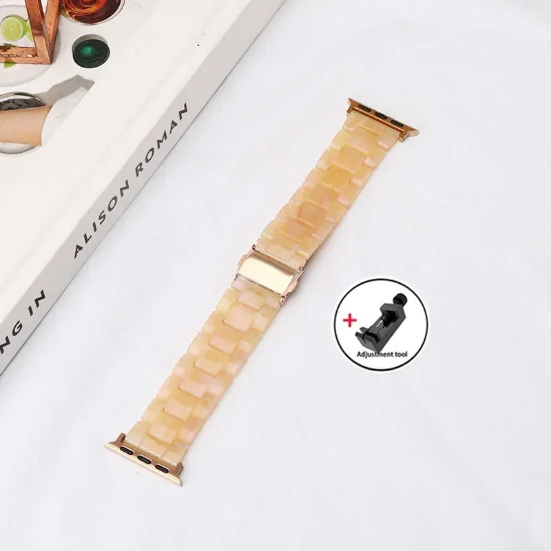 Apple Watch Armband Harz, Luxus Gliederkette