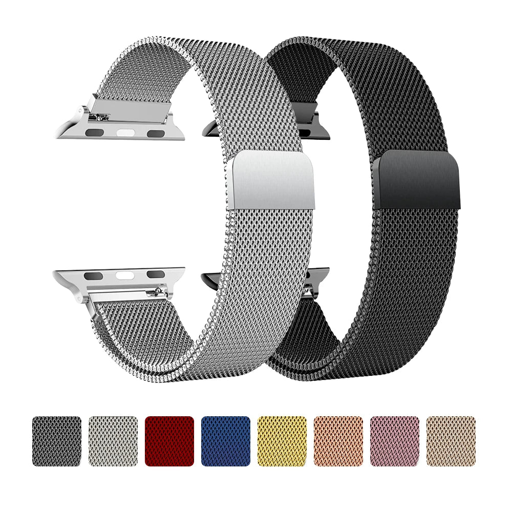 Apple Watch Armband Milanaise, Edelstahl Mesh