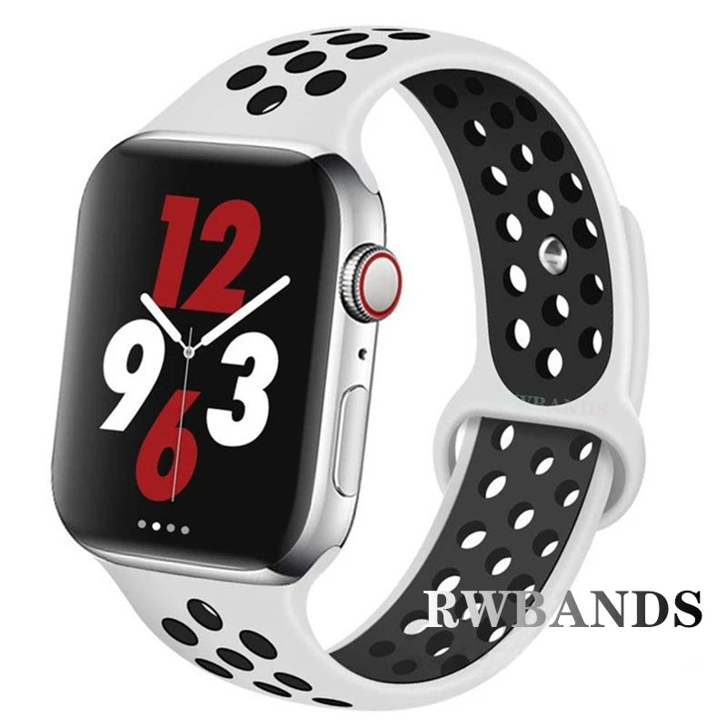 Apple Watch Armband Silikon, Atmungsaktiv