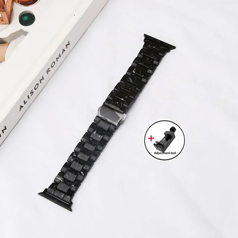 Apple Watch Armband Harz, Luxus Gliederkette