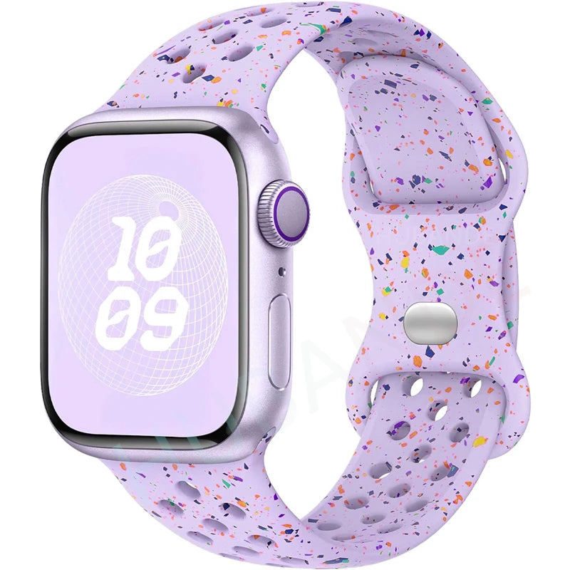 Apple Watch Armband Silikon, Sprenkel-Design