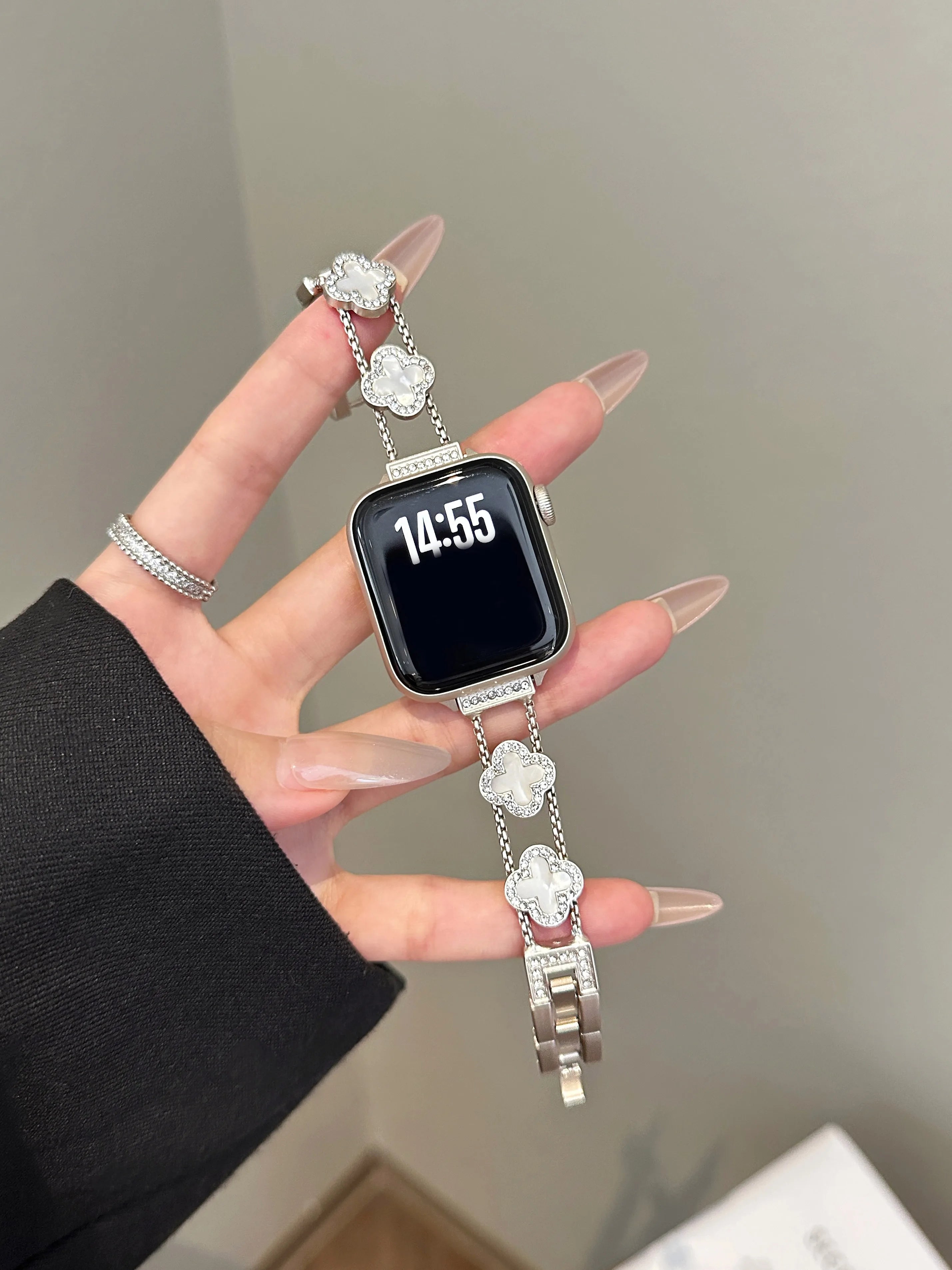 Apple Watch Armband Edelstahl, Gliederkette Premium