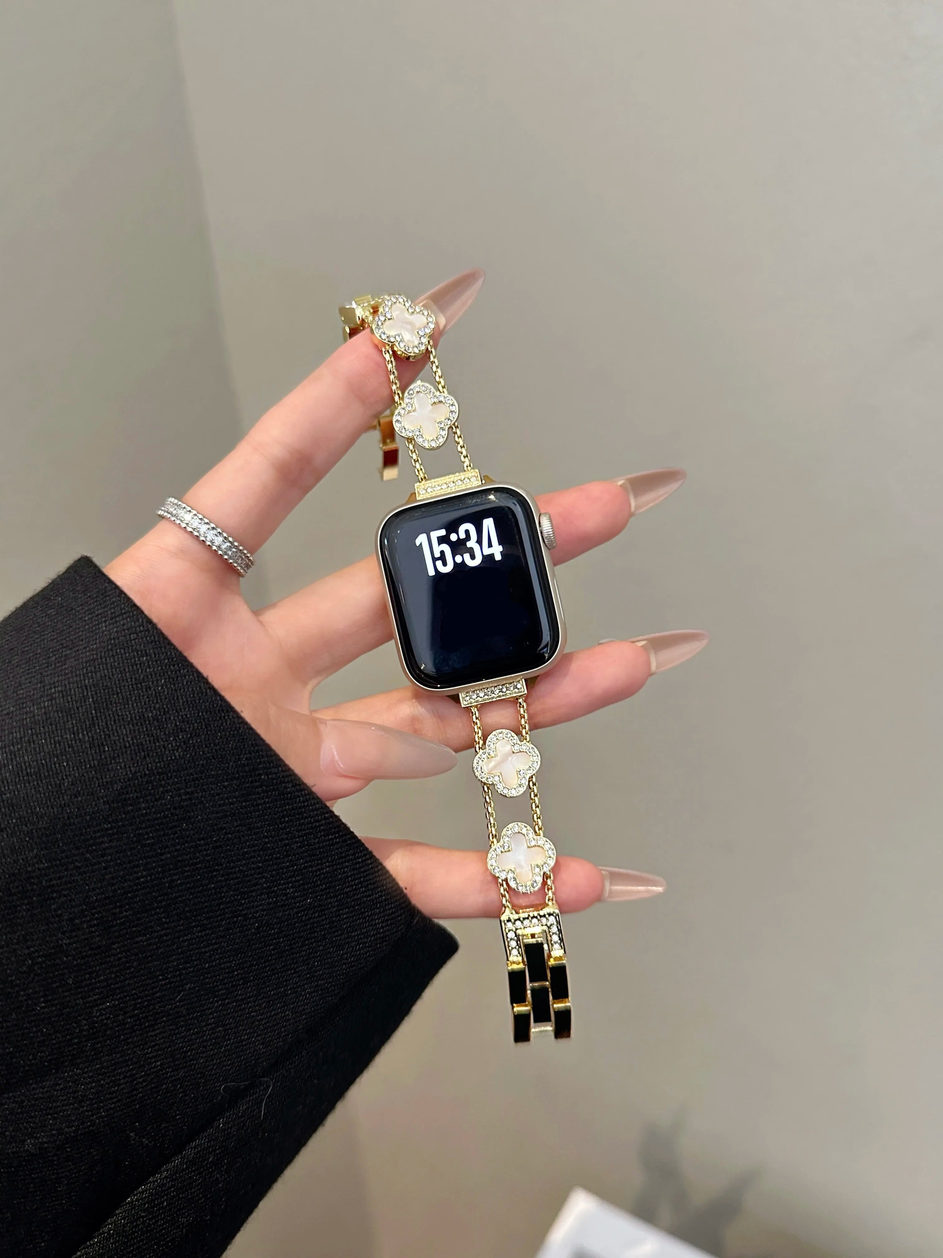 Apple Watch Armband Edelstahl, Gliederkette Premium