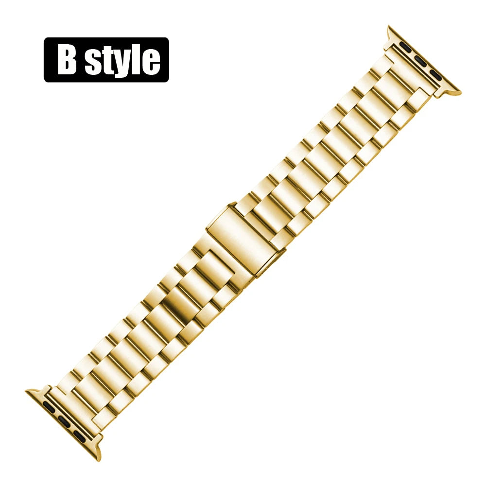 Apple Watch Armband Edelstahl Gliederarmband, Klassisch