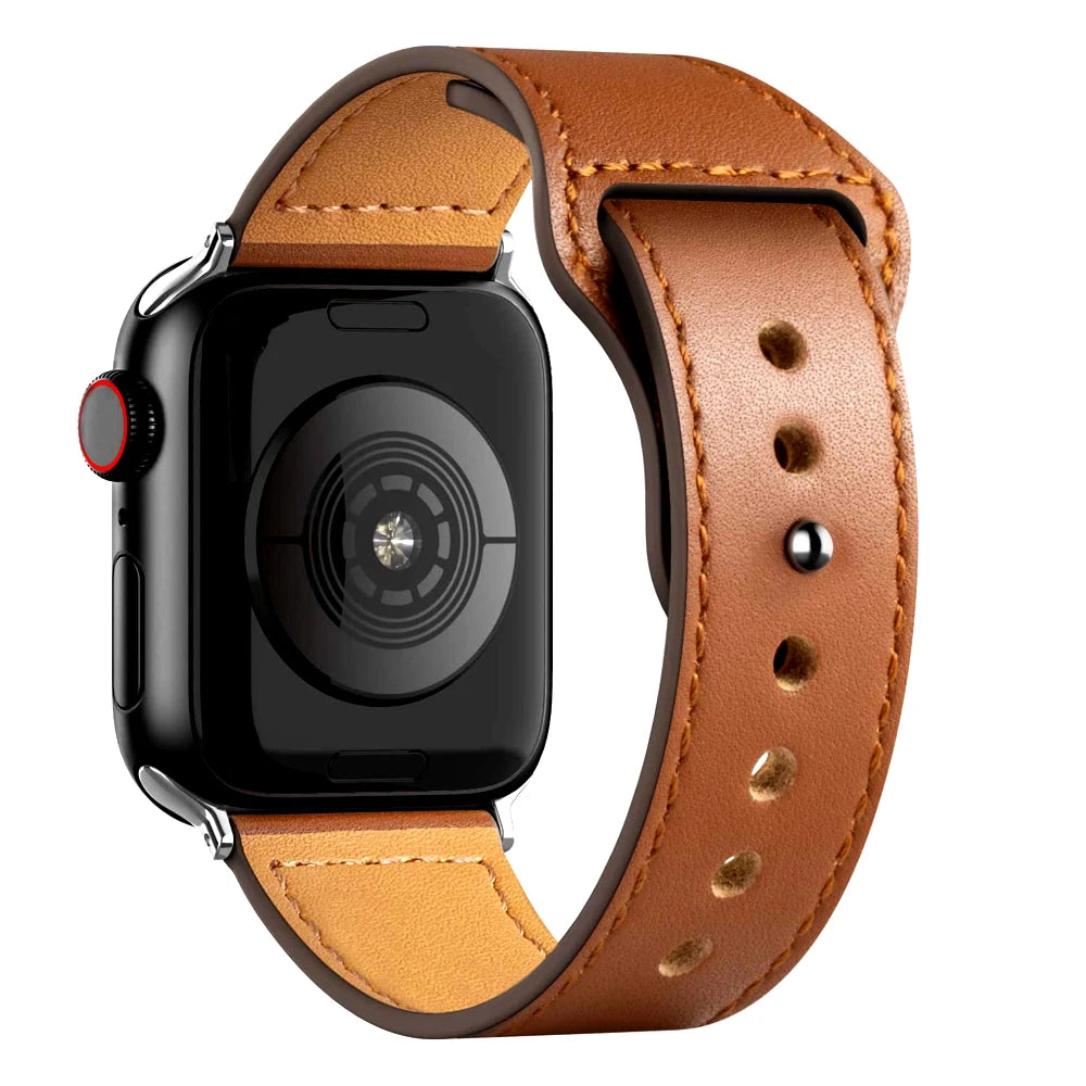 Apple Watch Armband Leder, Klassisch
