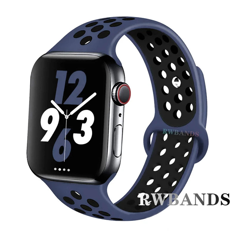 Apple Watch Armband Silikon, Atmungsaktiv