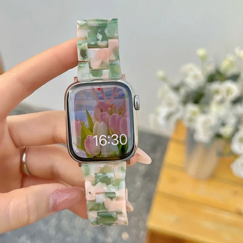 Apple Watch Armband Harz, Luxus Gliederkette