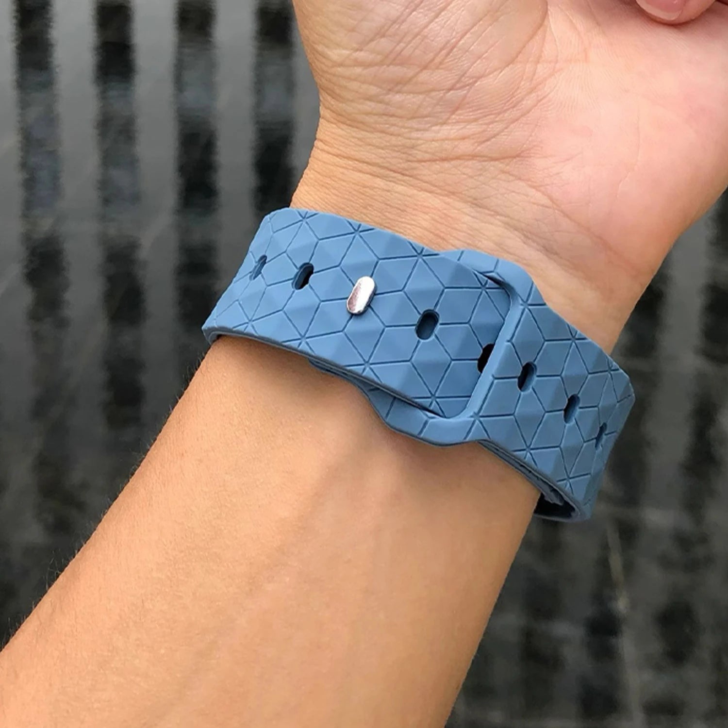 Apple Watch Armband Silikon, Fußball-Muster
