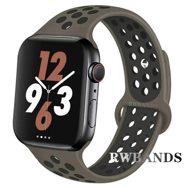 Apple Watch Armband Silikon, Atmungsaktiv