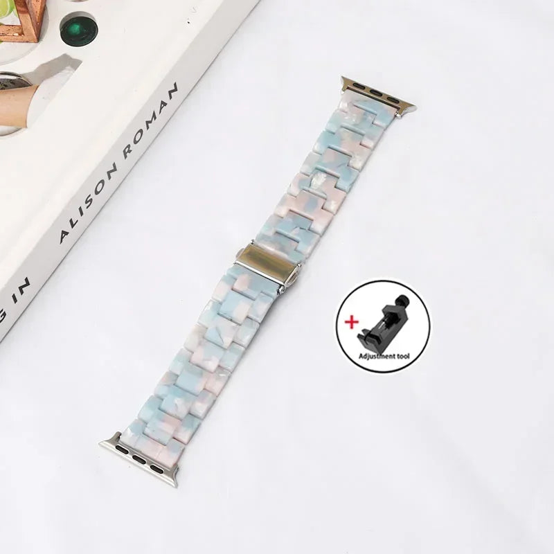 Apple Watch Armband Harz, Luxus Gliederkette
