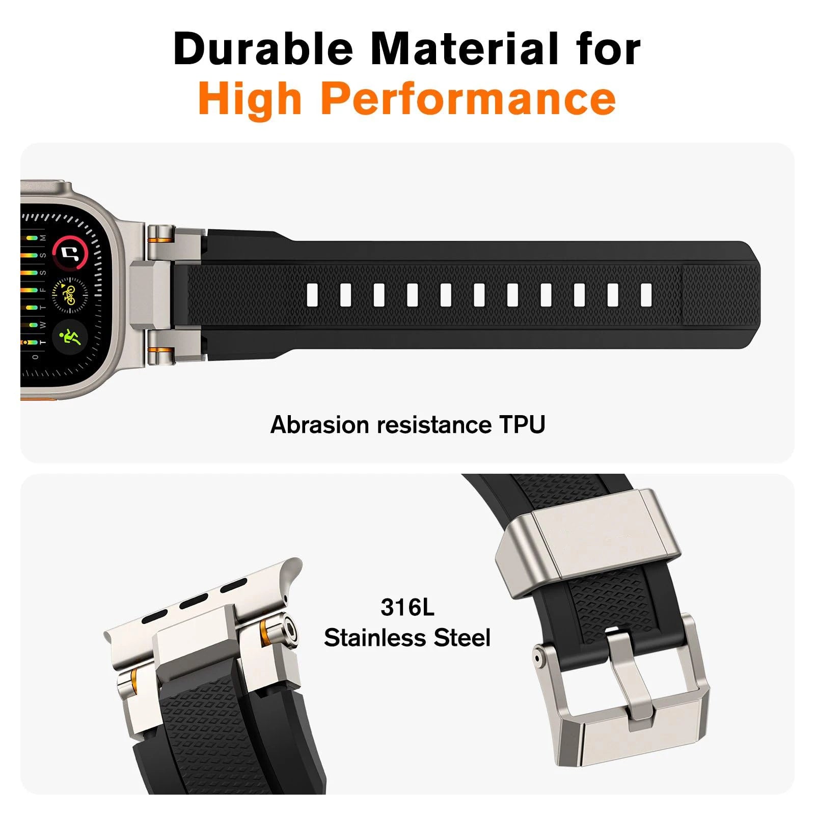 Apple Watch Armband TPU, Sport Herren
