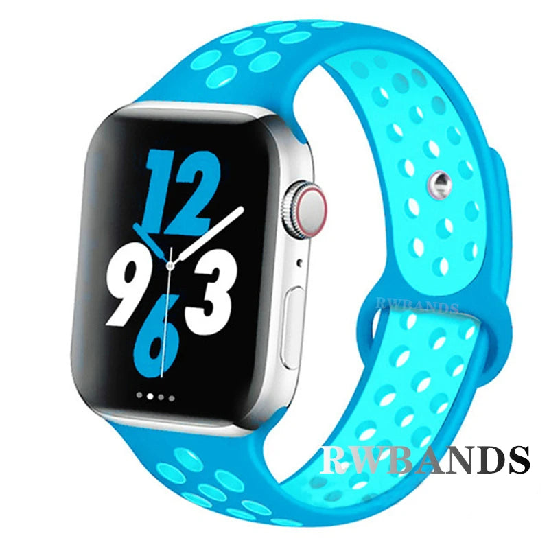 Apple Watch Armband Silikon, Atmungsaktiv