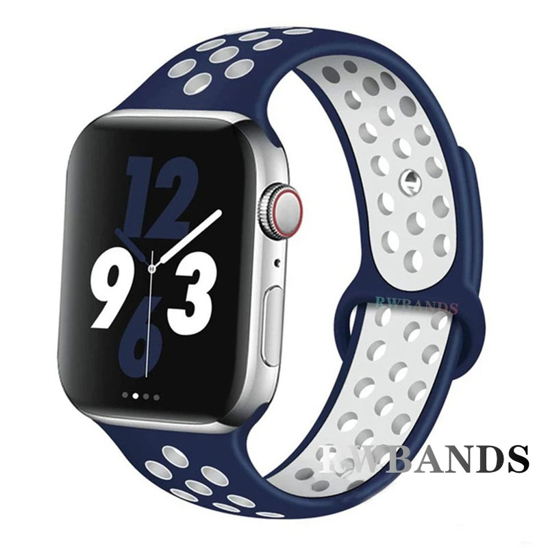 Apple Watch Armband Silikon, Atmungsaktiv