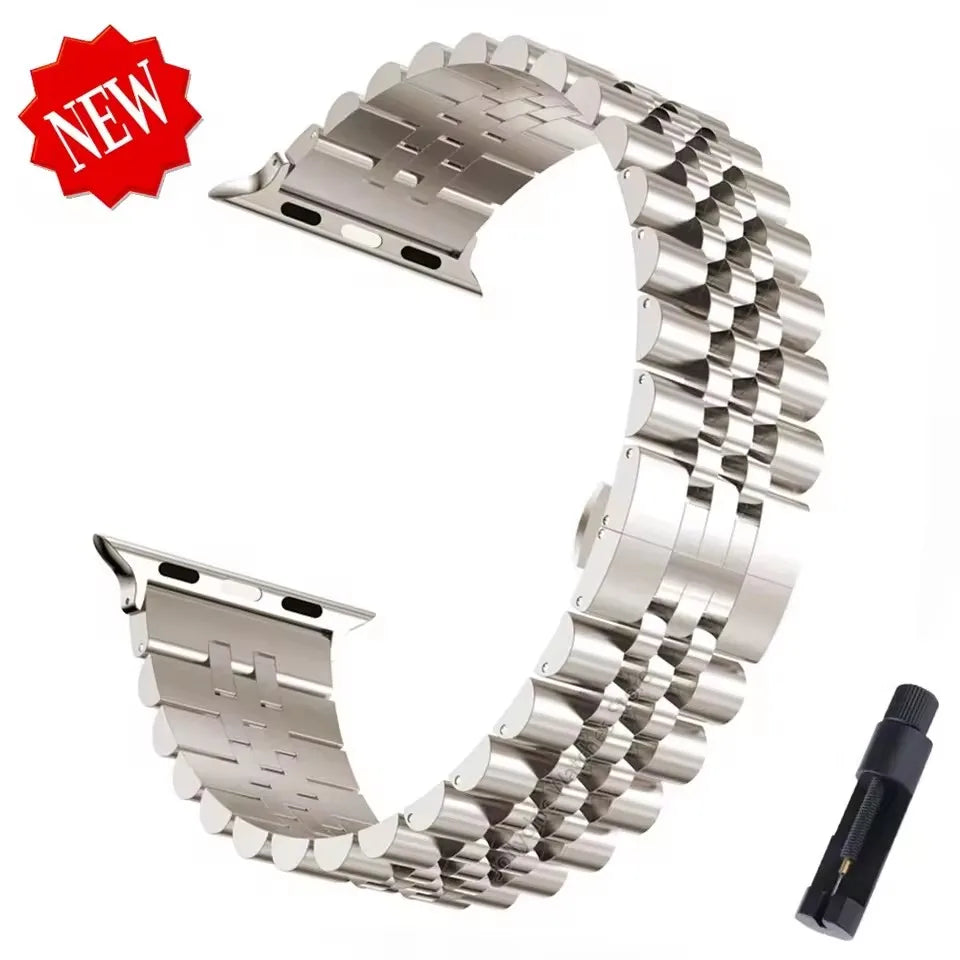 Apple Watch Armband Edelstahl, Metallic