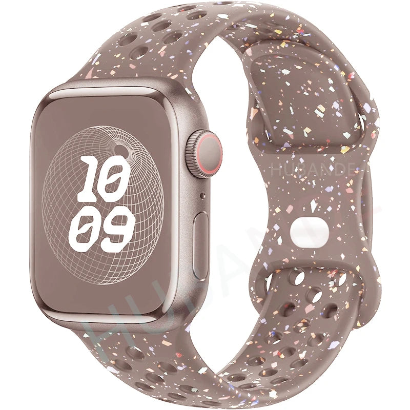 Apple Watch Armband Silikon, Sprenkel-Design