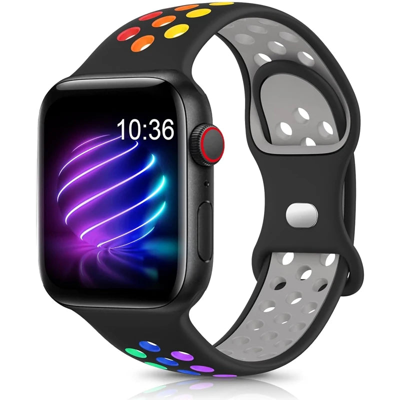 Apple Watch Armband Silikon, Sprenkel-Design