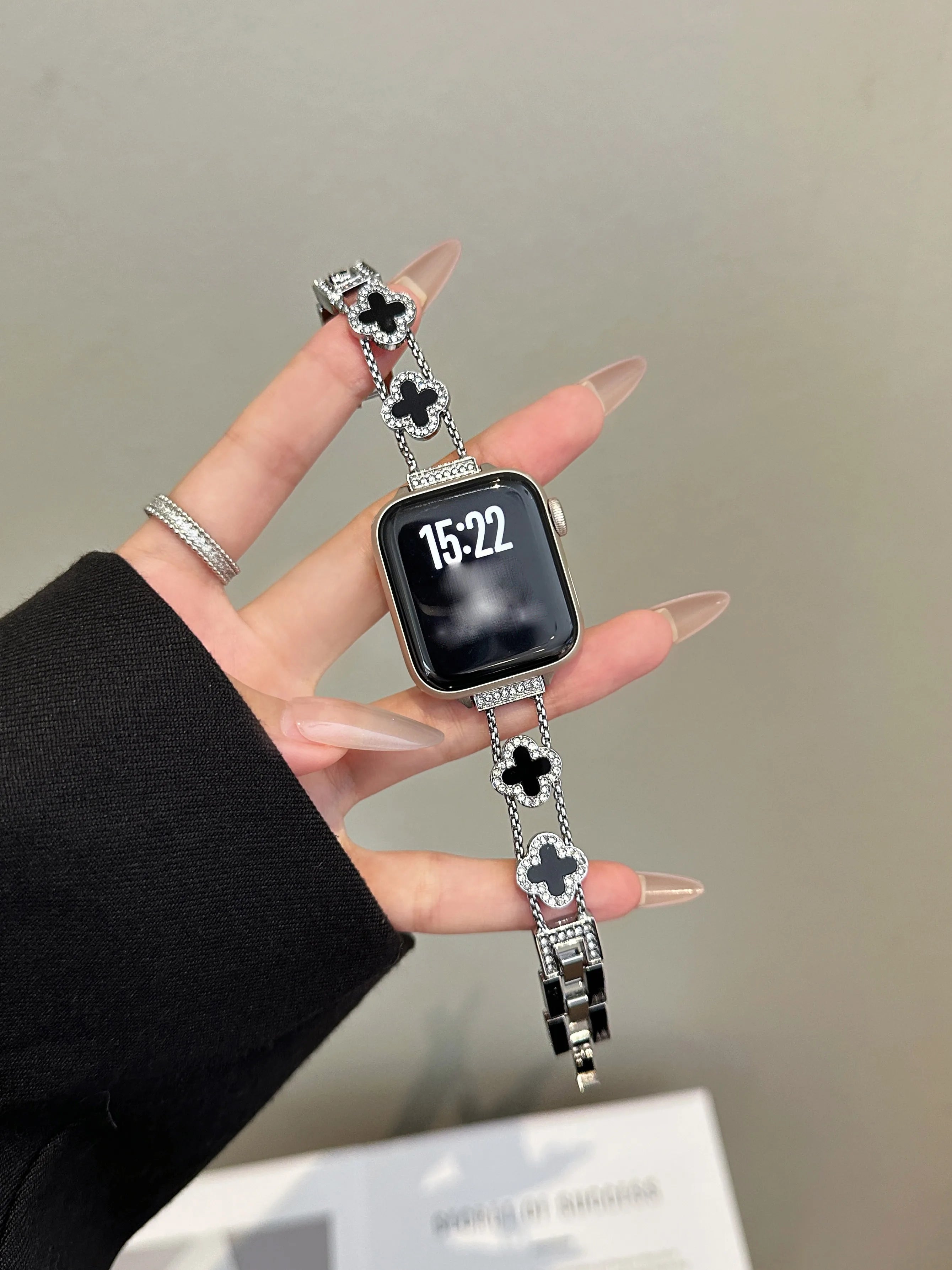 Apple Watch Armband Edelstahl, Gliederkette Premium