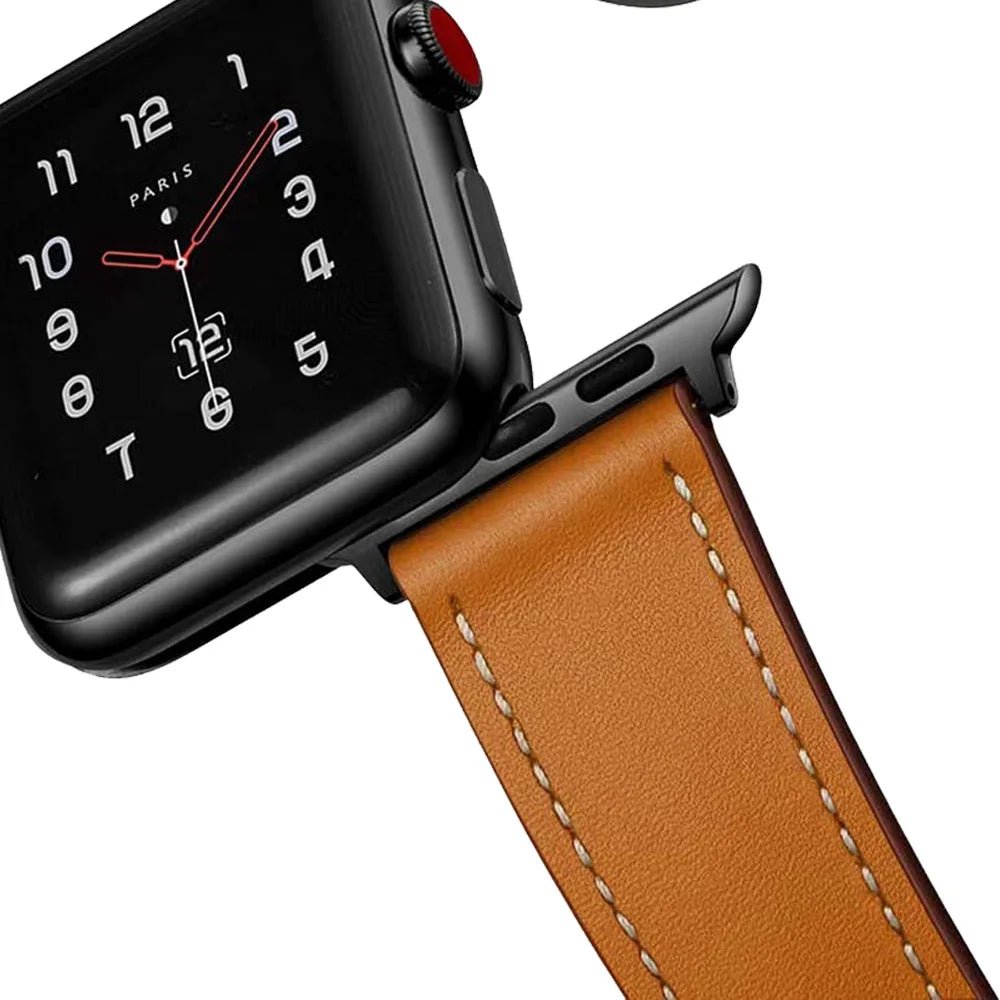Apple Watch Armband Leder, Klassisch