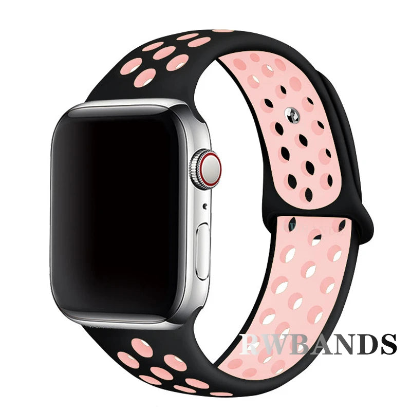 Apple Watch Armband Silikon, Atmungsaktiv