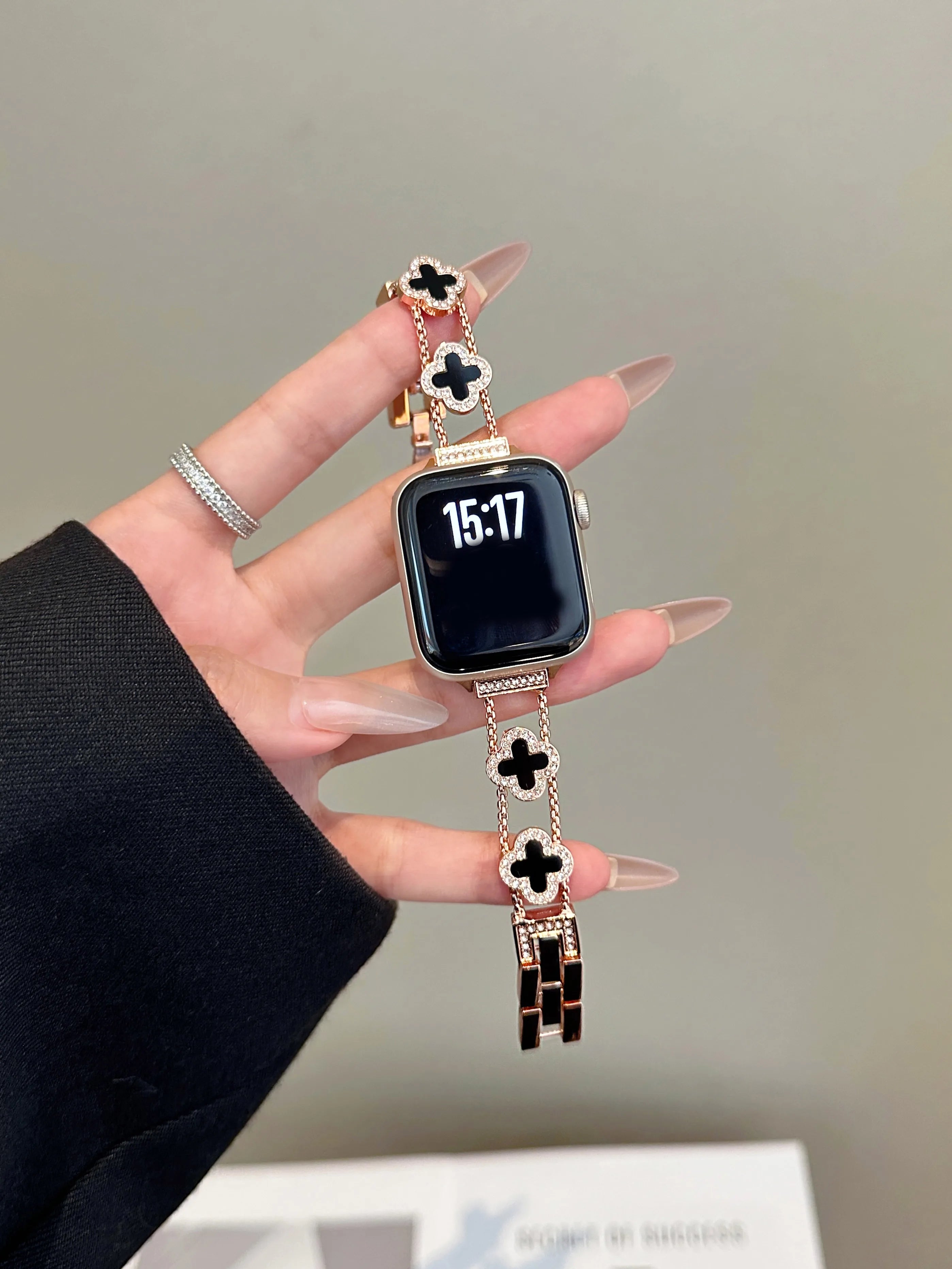 Apple Watch Armband Edelstahl, Gliederkette Premium