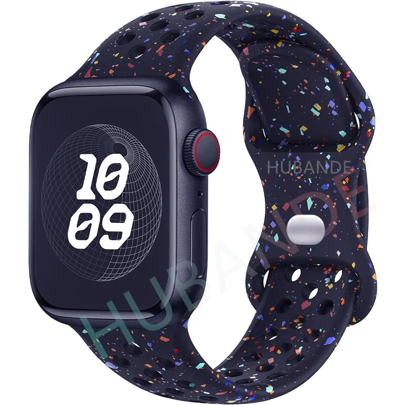 Apple Watch Armband Silikon, Sprenkel-Design