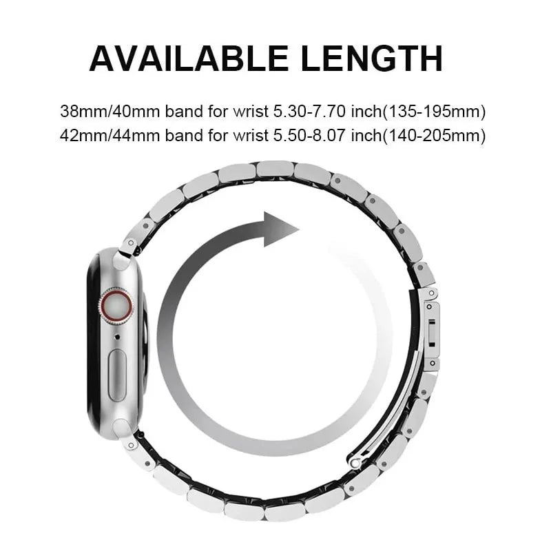 Apple Watch Armband Edelstahl, Metallic