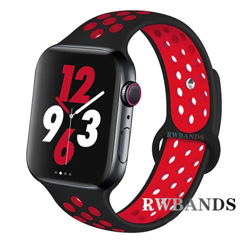Apple Watch Armband Silikon, Atmungsaktiv