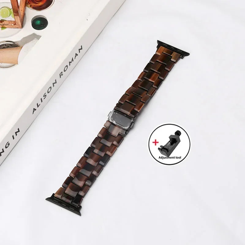 Apple Watch Armband Harz, Luxus Gliederkette