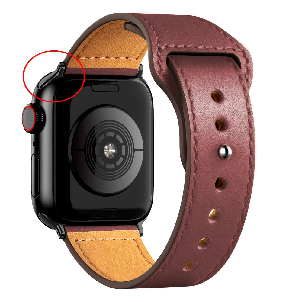 Apple Watch Armband Leder, Klassisch
