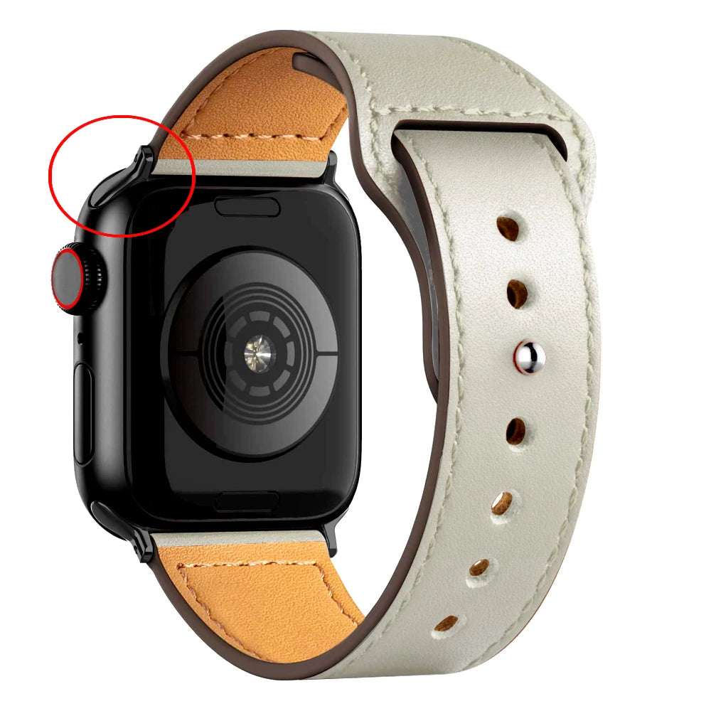 Apple Watch Armband Leder, Klassisch