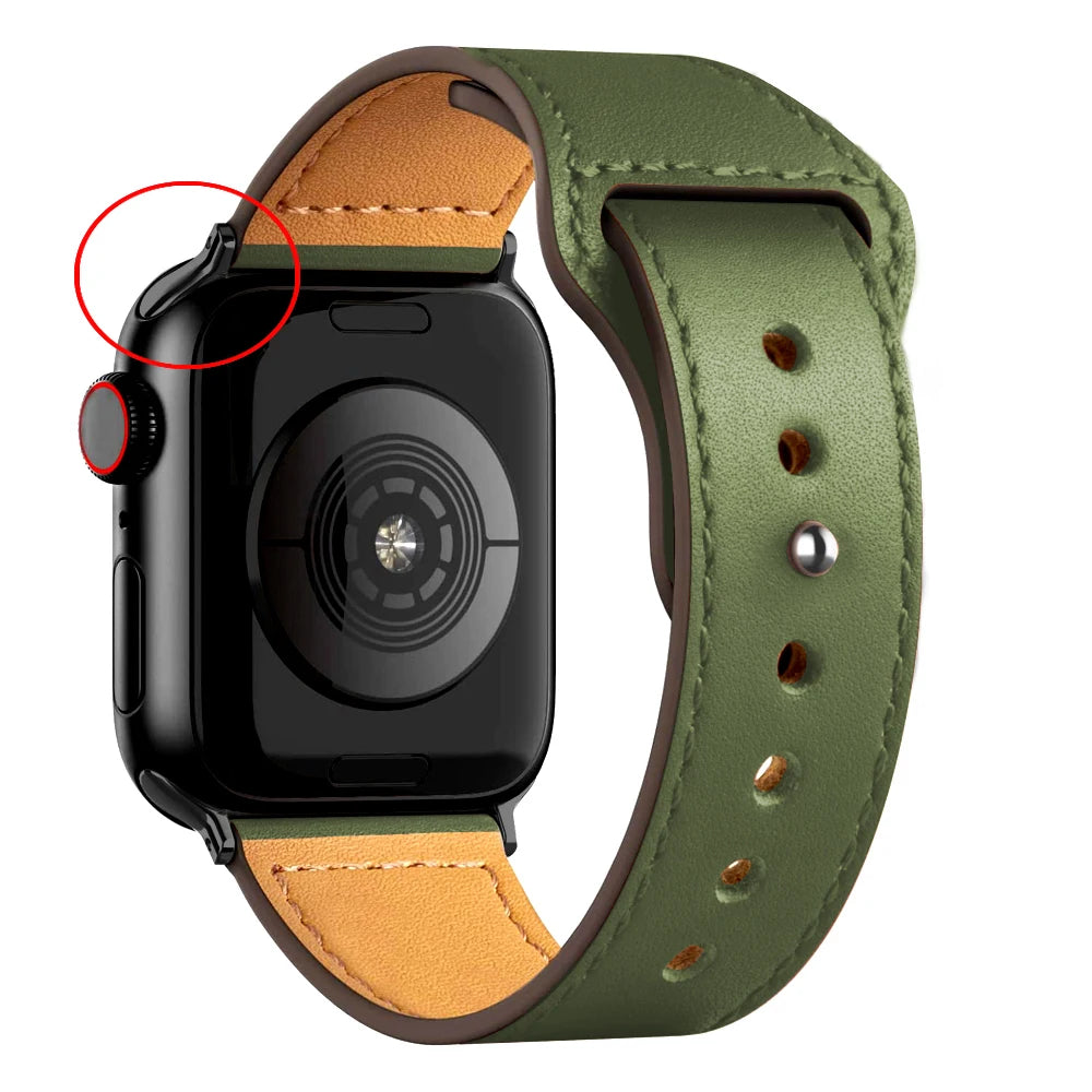 Apple Watch Armband Leder, Klassisch