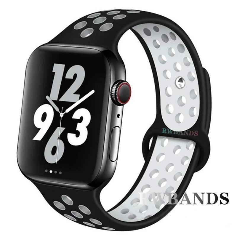 Apple Watch Armband Silikon, Atmungsaktiv