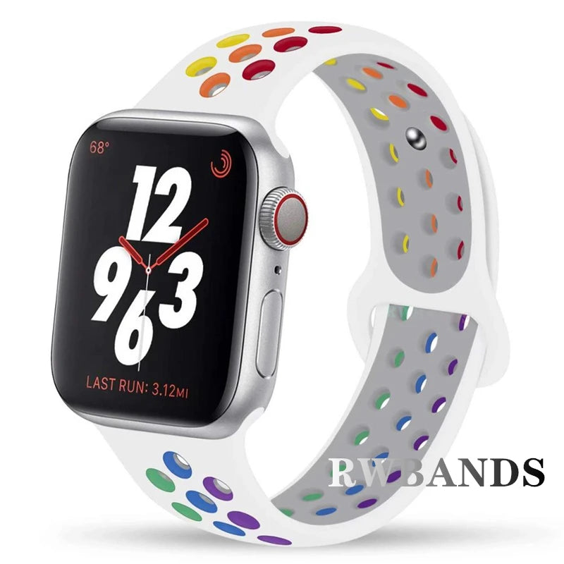 Apple Watch Armband Silikon, Atmungsaktiv