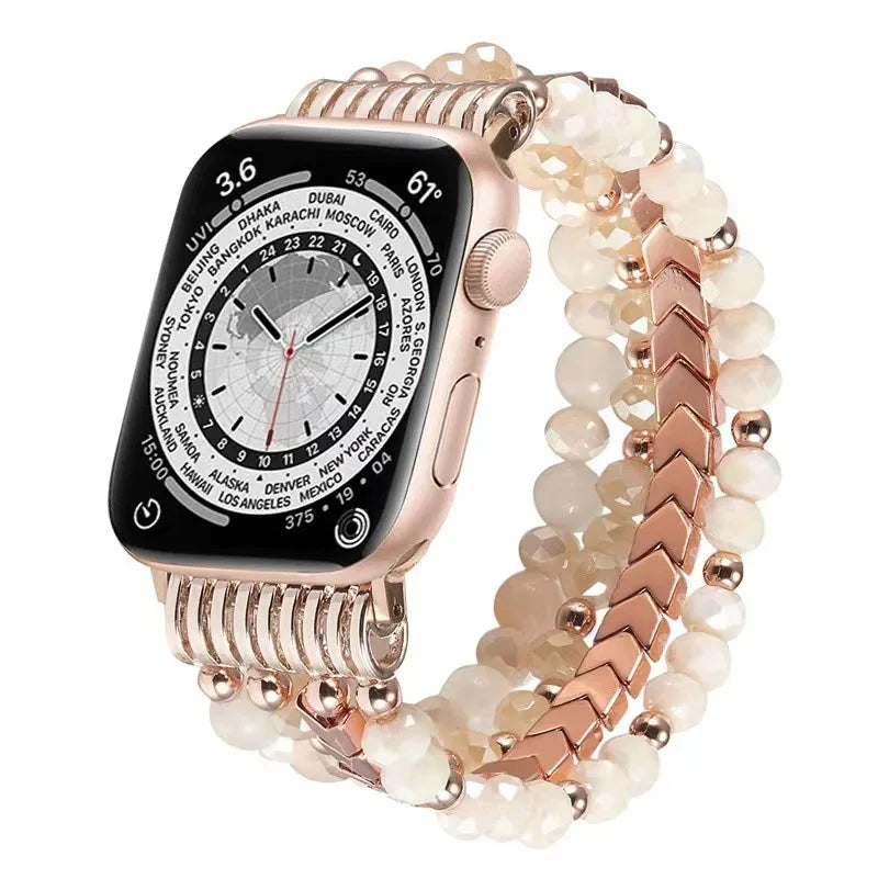 Apple Watch Armband Perlen, Damen Handmade