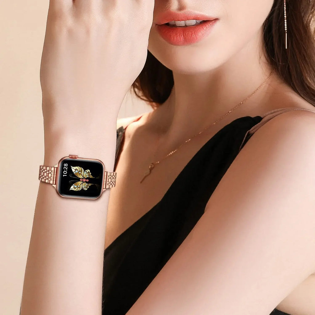 Apple Watch Armband Edelstahl, Damen Filigran