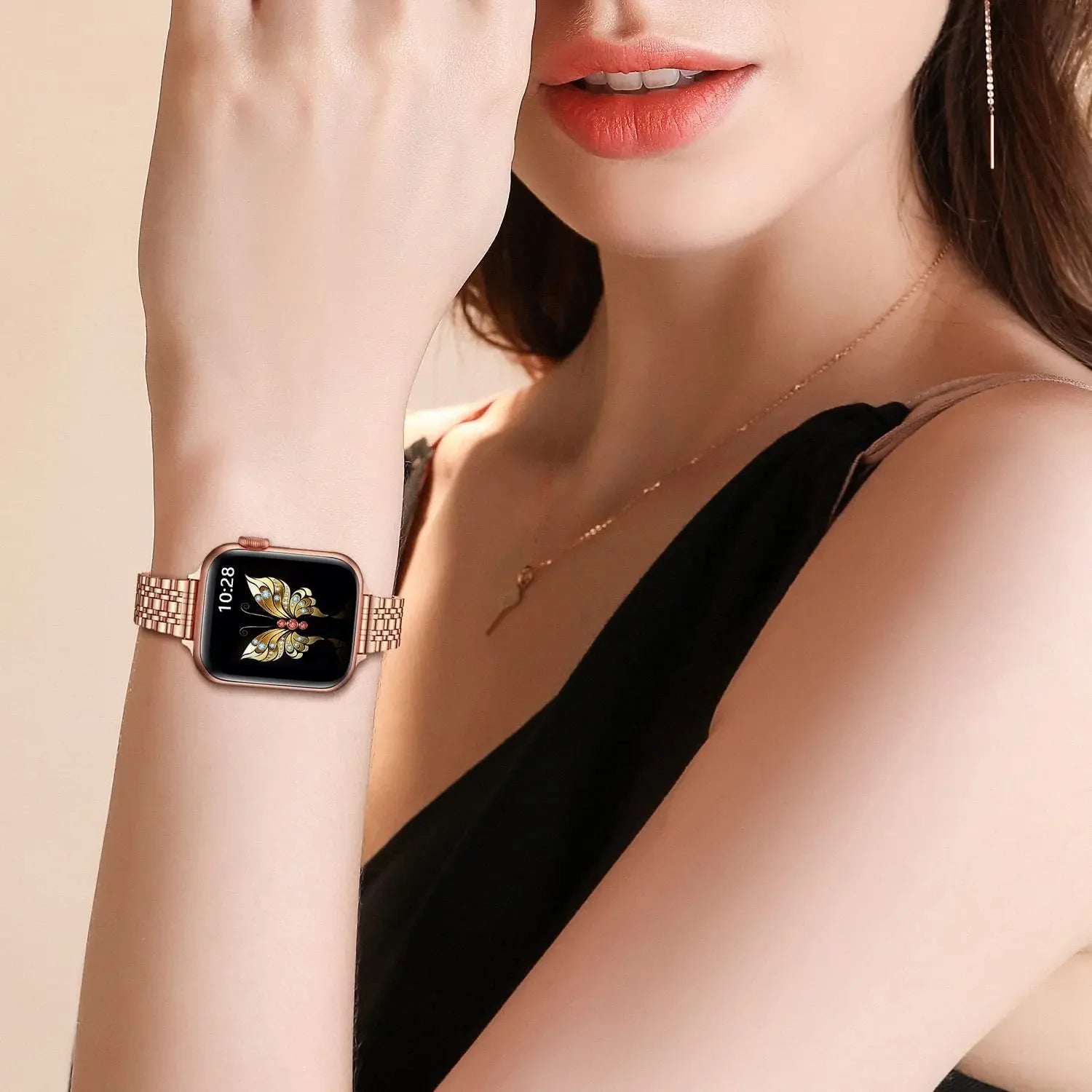 Apple Watch Armband Edelstahl, Damen Filigran