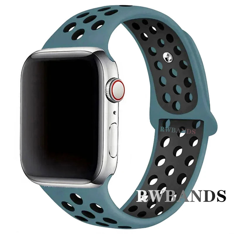 Apple Watch Armband Silikon, Atmungsaktiv