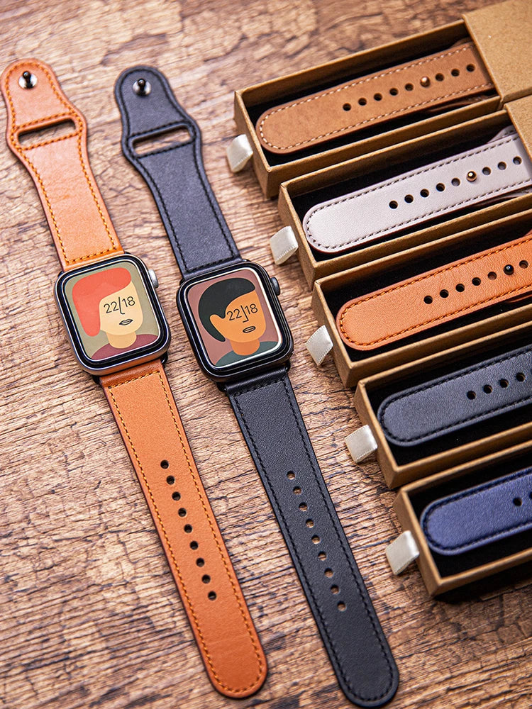 Apple Watch Armband Leder, Klassisch