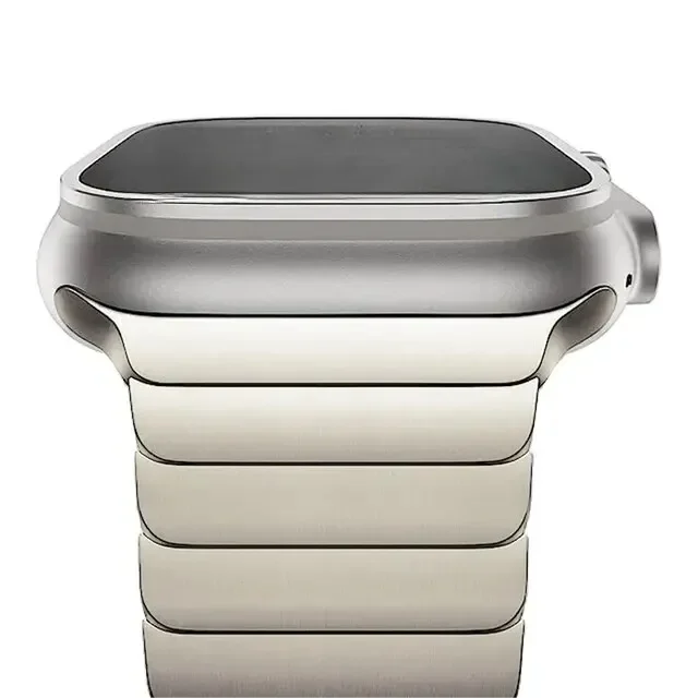 Apple Watch Armband Edelstahl, Luxus Gliederarmband