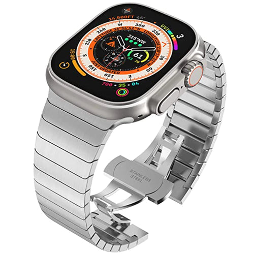 Apple Watch Armband Edelstahl, Luxus Gliederarmband