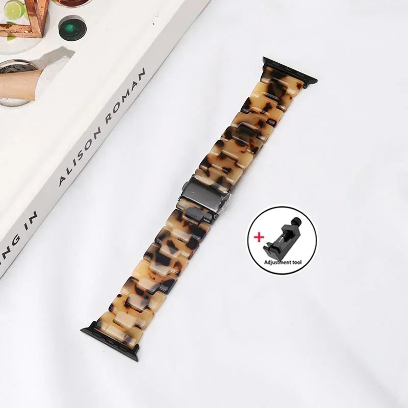 Apple Watch Armband Harz, Luxus Gliederkette