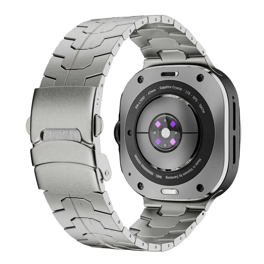 Samsung Watch Armband Edelstahl, Ultra Gliederkette