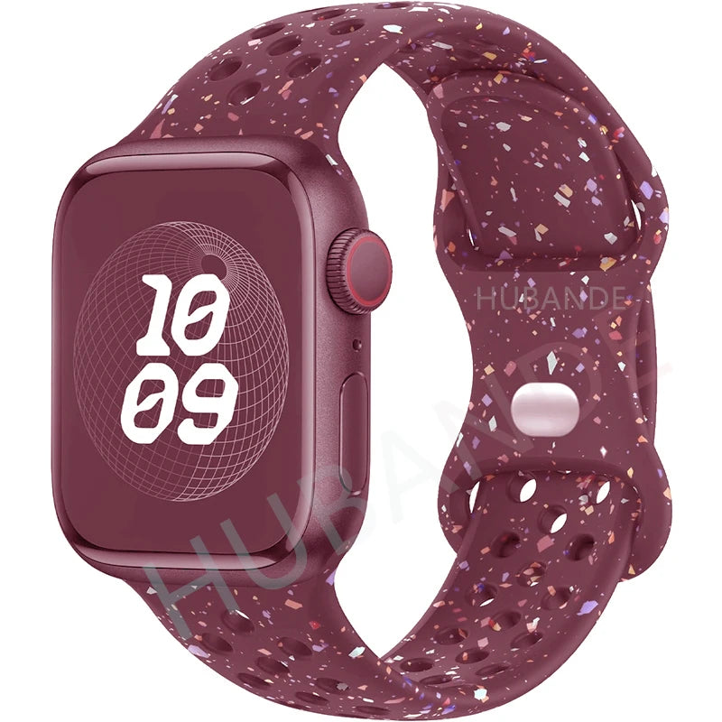 Apple Watch Armband Silikon, Sprenkel-Design