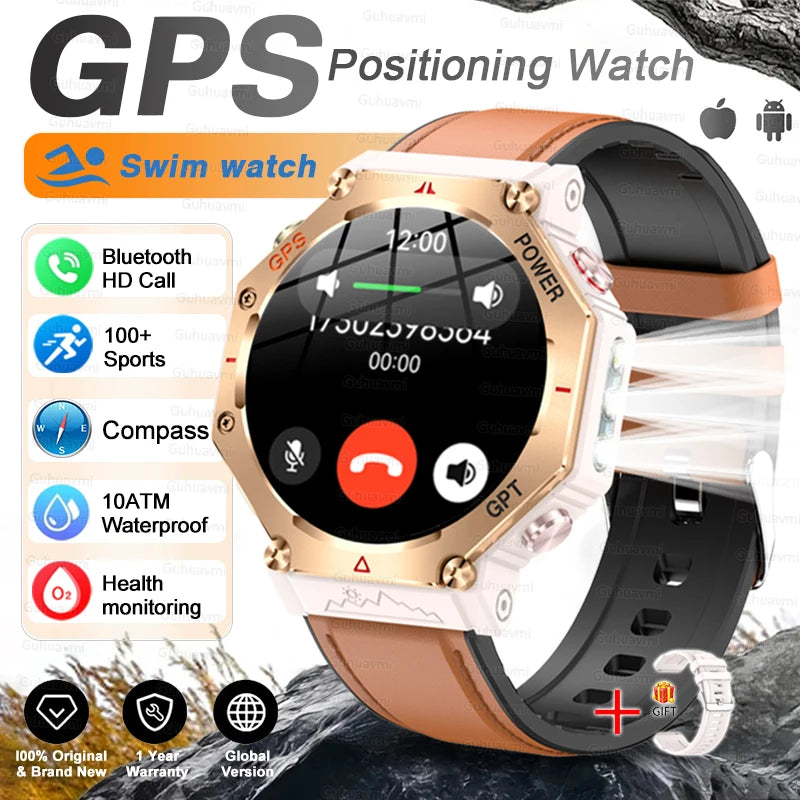 Outdoor Smartwatch KC91, 10 ATM & GPS mit Kompass