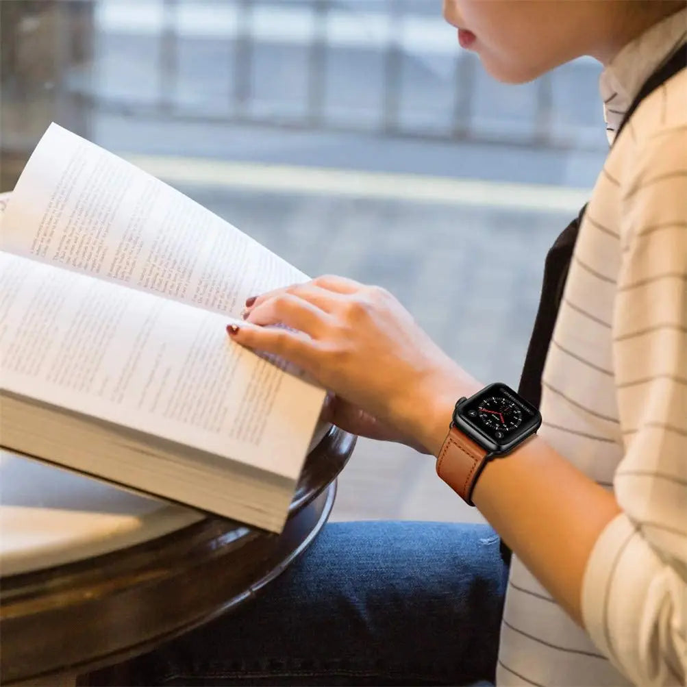 Apple Watch Armband Leder, Klassisch