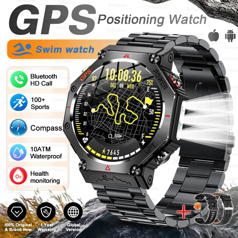 Outdoor Smartwatch KC91, 10 ATM & GPS mit Kompass