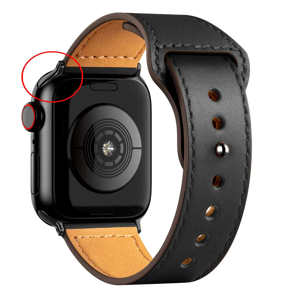 Apple Watch Armband Leder, Klassisch
