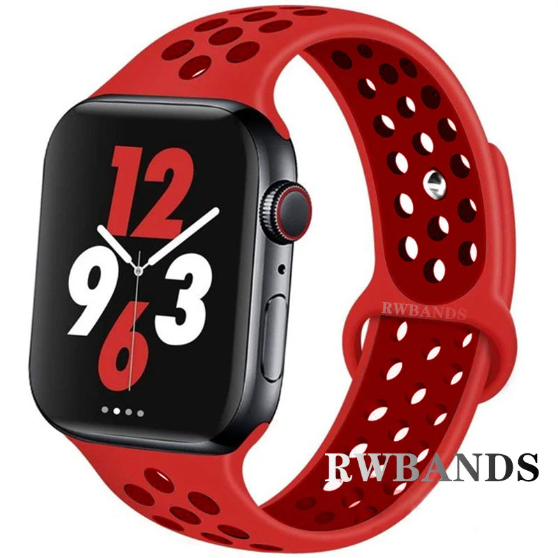 Apple Watch Armband Silikon, Atmungsaktiv