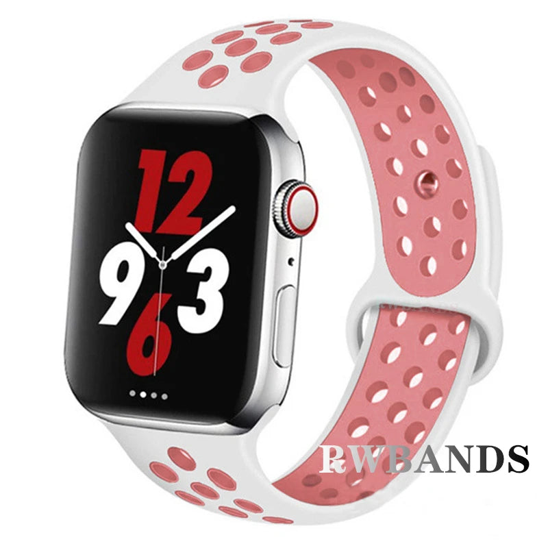 Apple Watch Armband Silikon, Atmungsaktiv